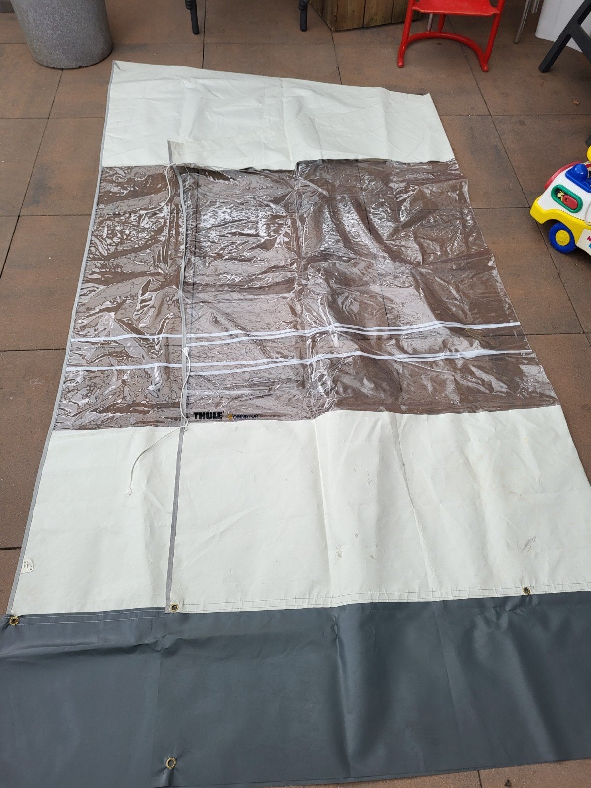 Thule omnistor rainblocker 275 large & rafter, Caravans en Kamperen, Ophalen