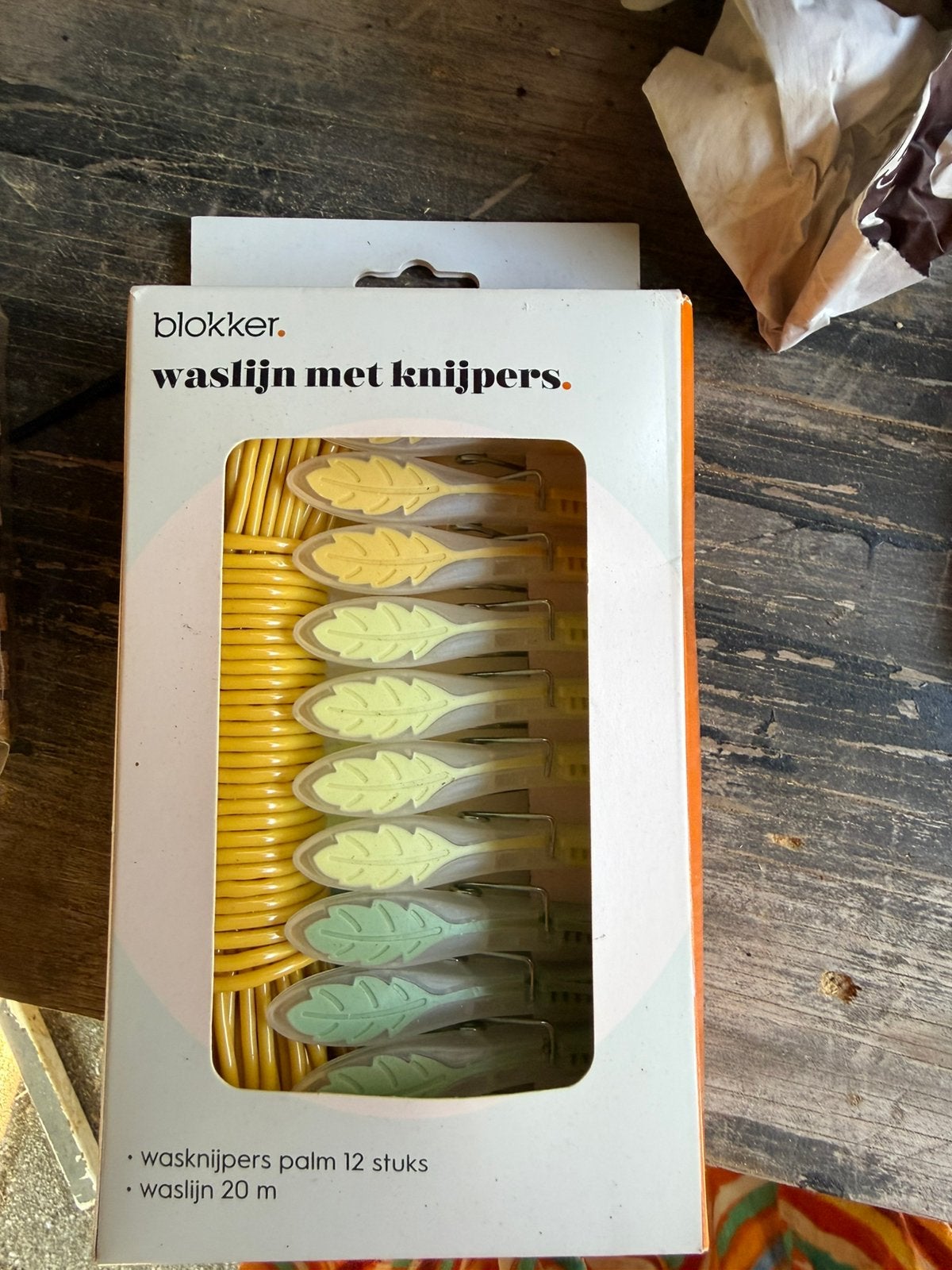 Wasknijpers en was lijn nieuw, Ophalen of Verzenden, Nieuw, Wasrek