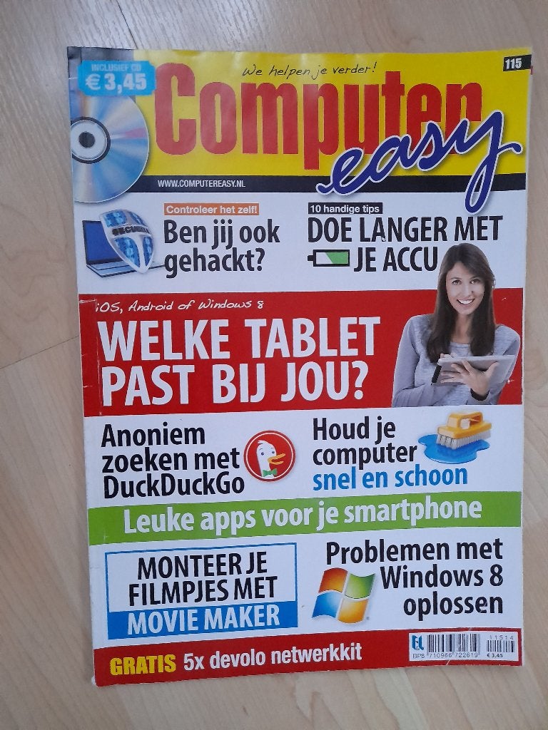DIVERSE TIJDSCHRIFTEN COMPUTER EASY 115, 118, 124, 125, 138, Ophalen of Verzenden, Zo goed als nieuw, Wetenschap en Natuur