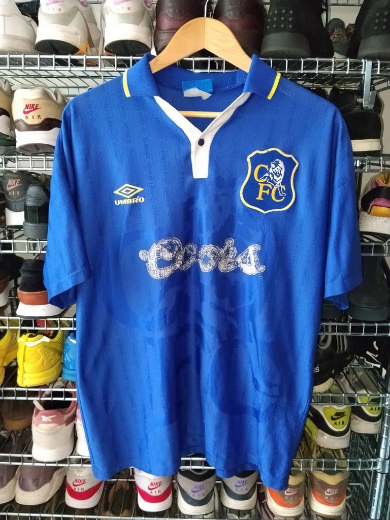 Vintage Chelsea Coors voetbalshirt - Maat M, Kleding | Heren, Sportkleding, Ophalen of Verzenden, Voetbal, Gedragen, Umbro
