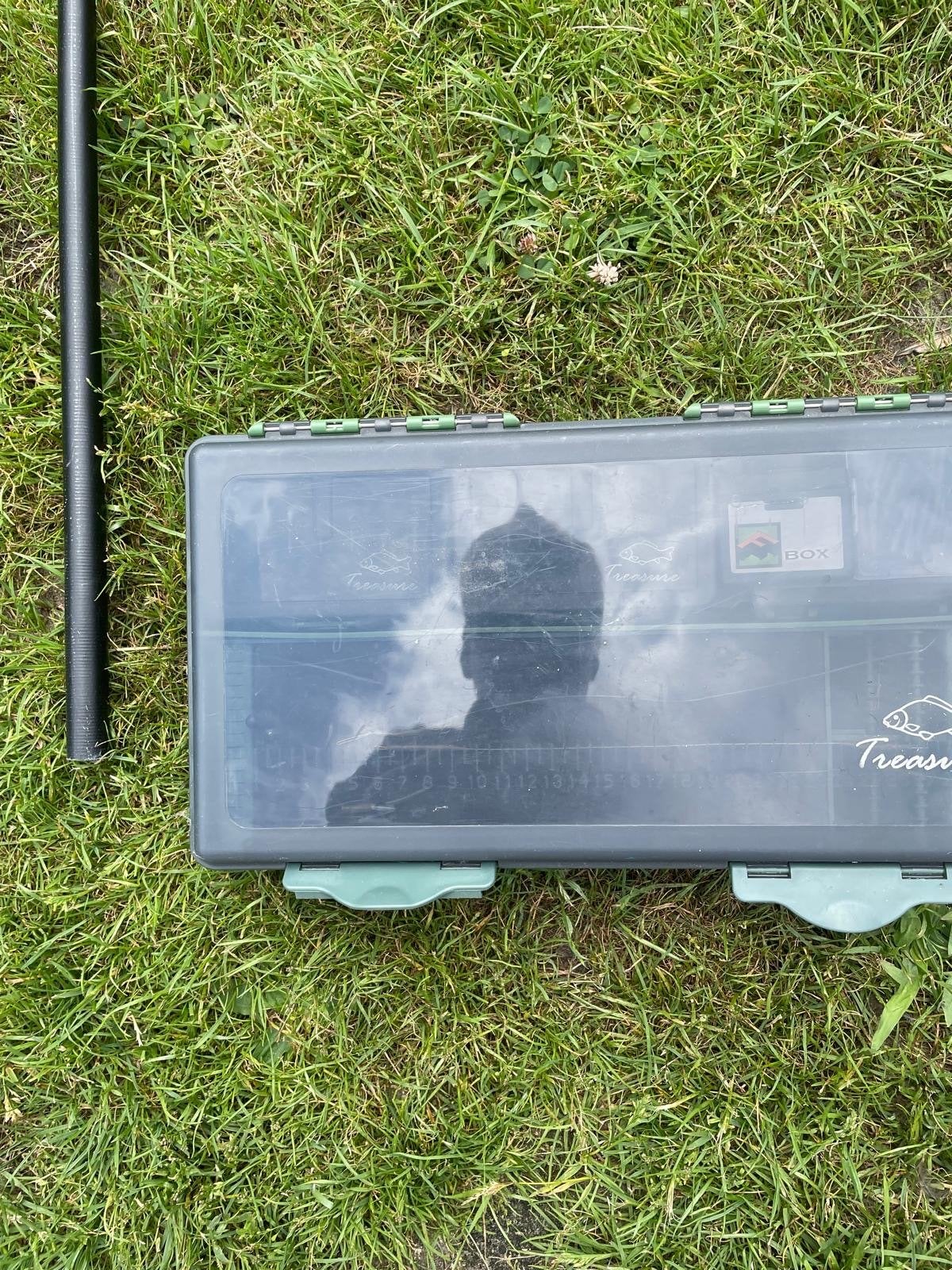 Visnet en viskoffer met accessoires, Ophalen, Gebruikt, Net of Fuik