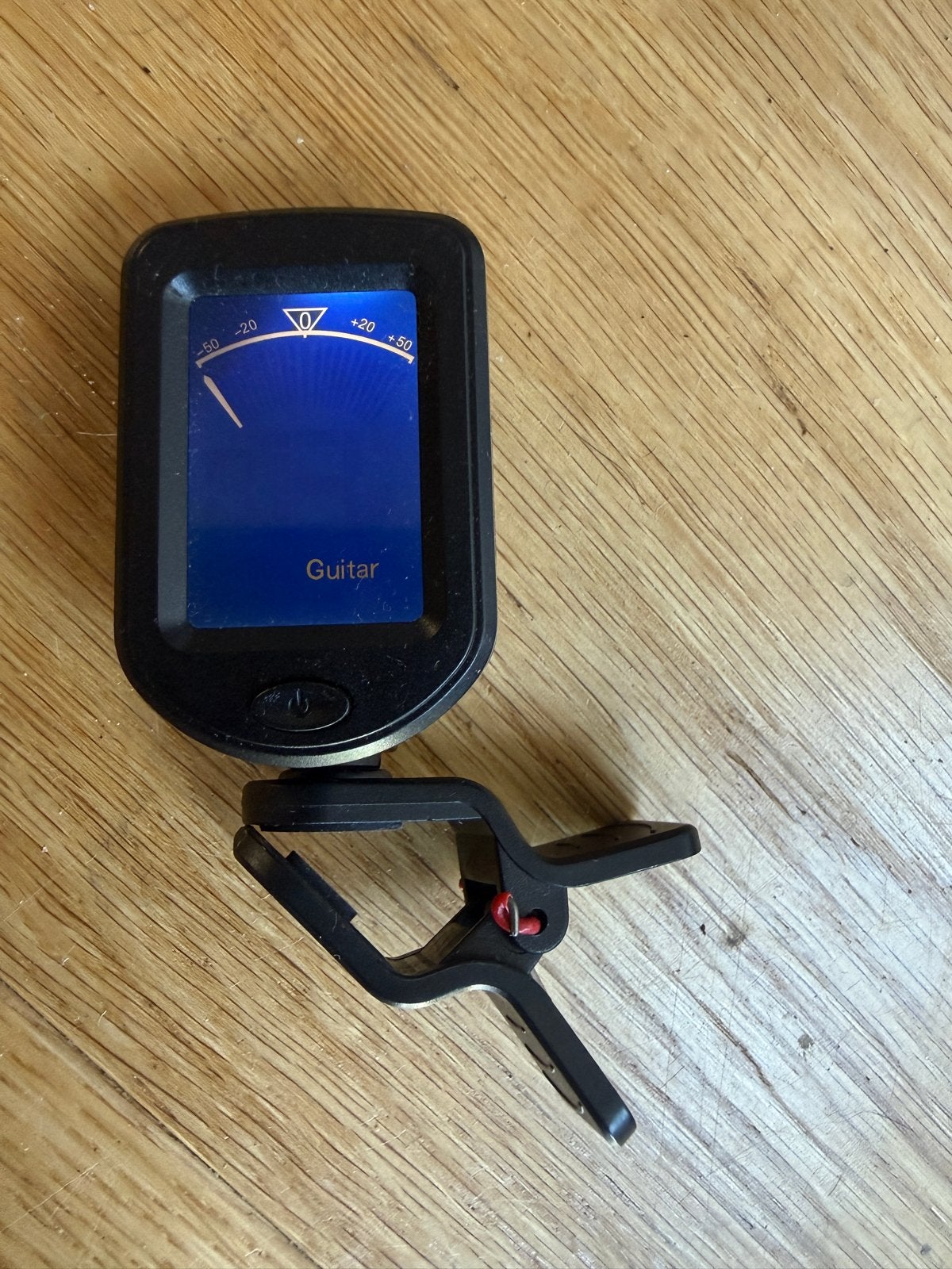 Clip-on tuner voor gitaar, bas, ukelele, viool en chromatisc, Ophalen of Verzenden, Gebruikt, Akoestische gitaar