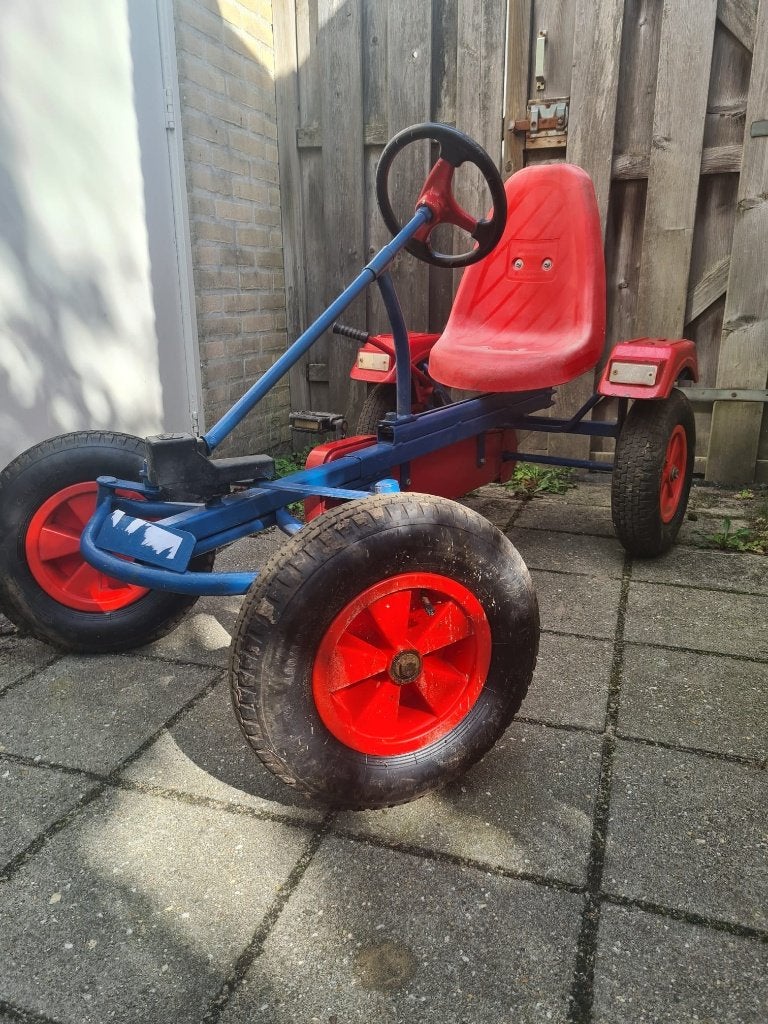 Stoere vintage skelter blauw/rood (Mammoet model), Ophalen, Gebruikt, Mammoet