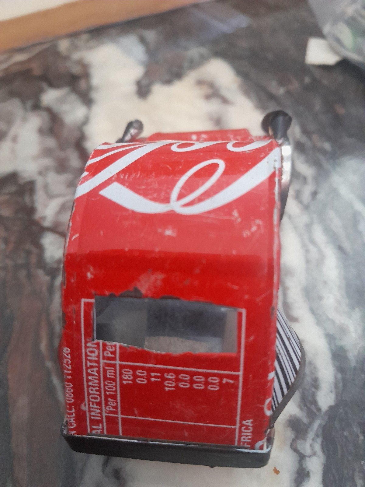 Unieke Coca-Cola blikjes auto - Handgemaakt kunstwerk, Voertuigen, Gebruikt, Verzenden, Handgemaakt