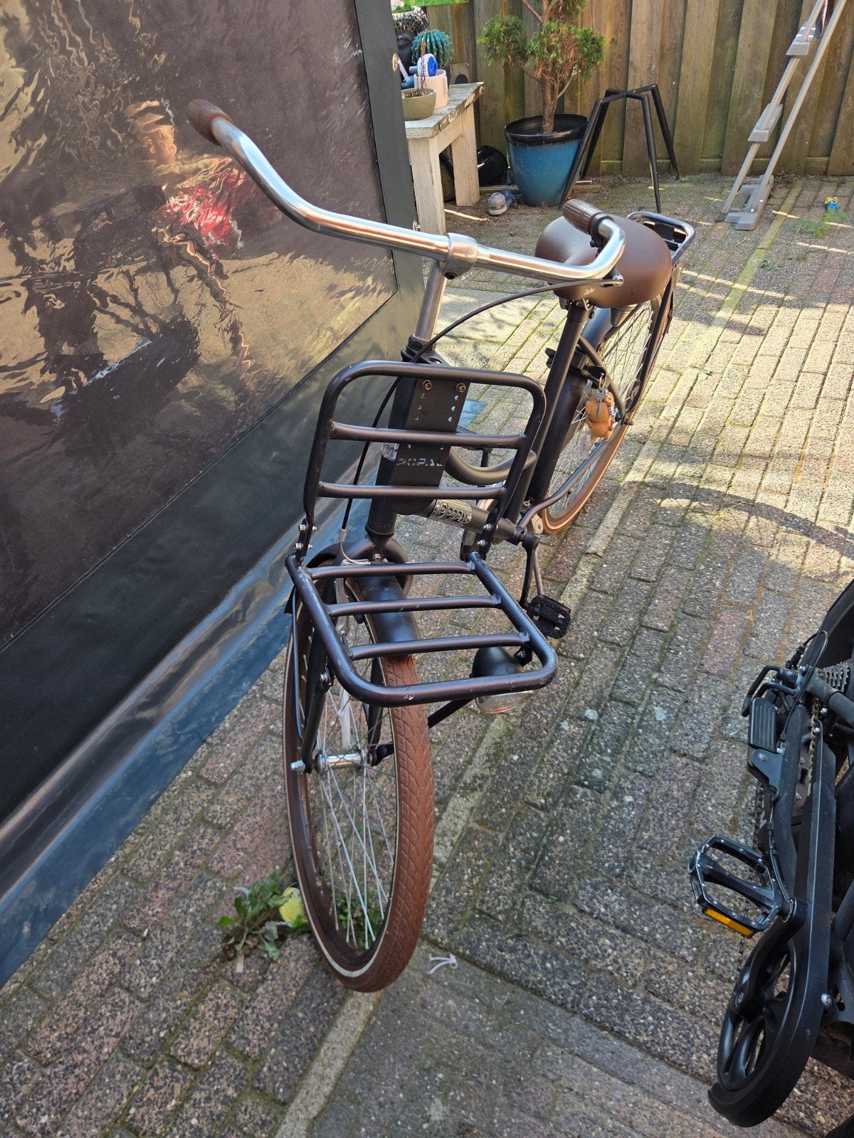 Popal Daily Dutch Basic meisjesfiets - Mat Zwart, Fietsen en Brommers, Gebruikt, Velgrem, Overige merken, Ophalen