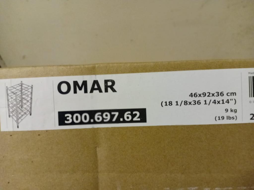 Wijn/flessenrek Ikea, Ophalen, Nieuw