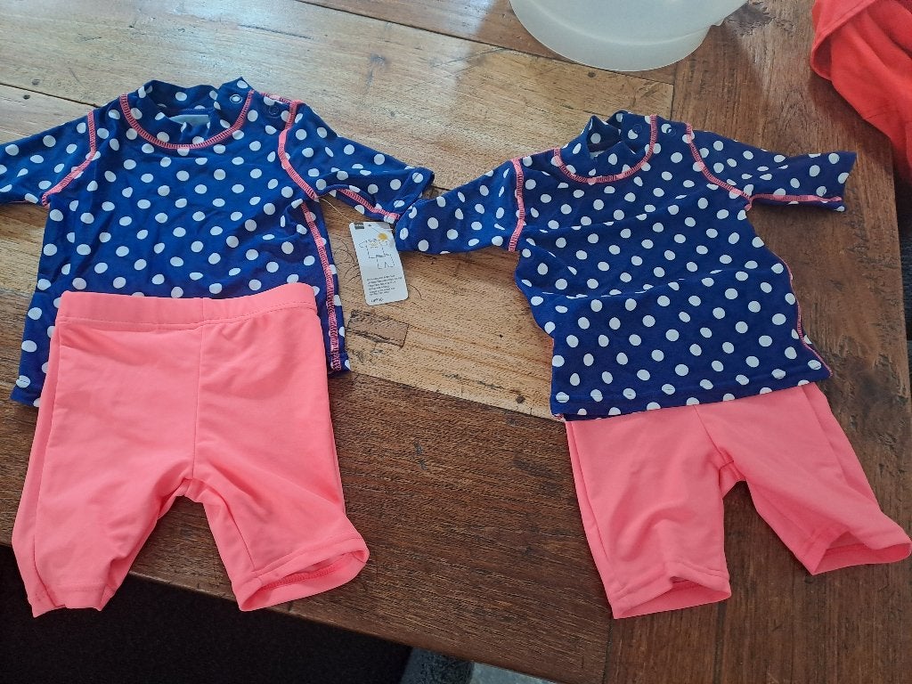Uv pakje shirt en broekje UPF 50+ maat 62/68, Maat 62, Nieuw, Ophalen of Verzenden, UV-zwemkleding