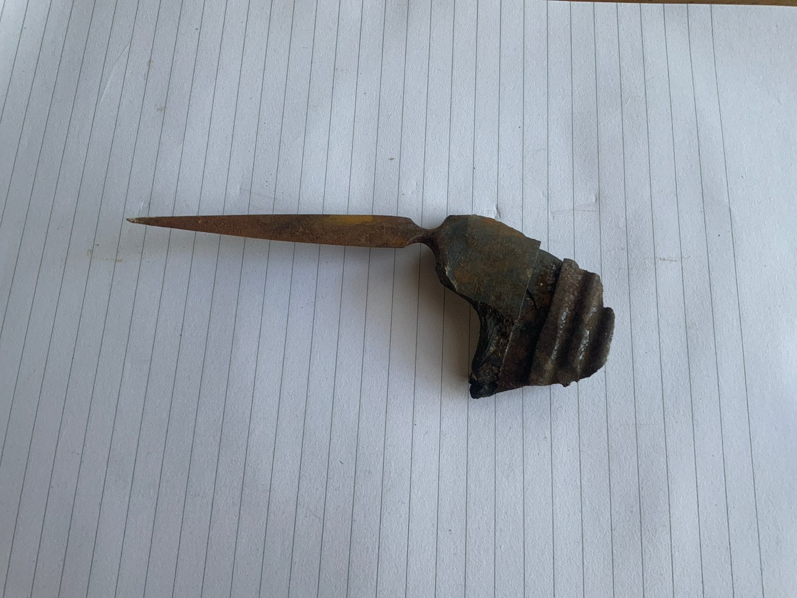 Trench art briefopener, Ophalen of Verzenden