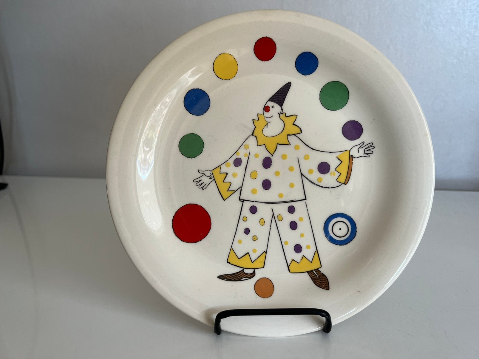 Vintage Rörstrand ‘Pajas’ Kinderbord Clown Marianne Westman, Antiek en Kunst, Ophalen of Verzenden
