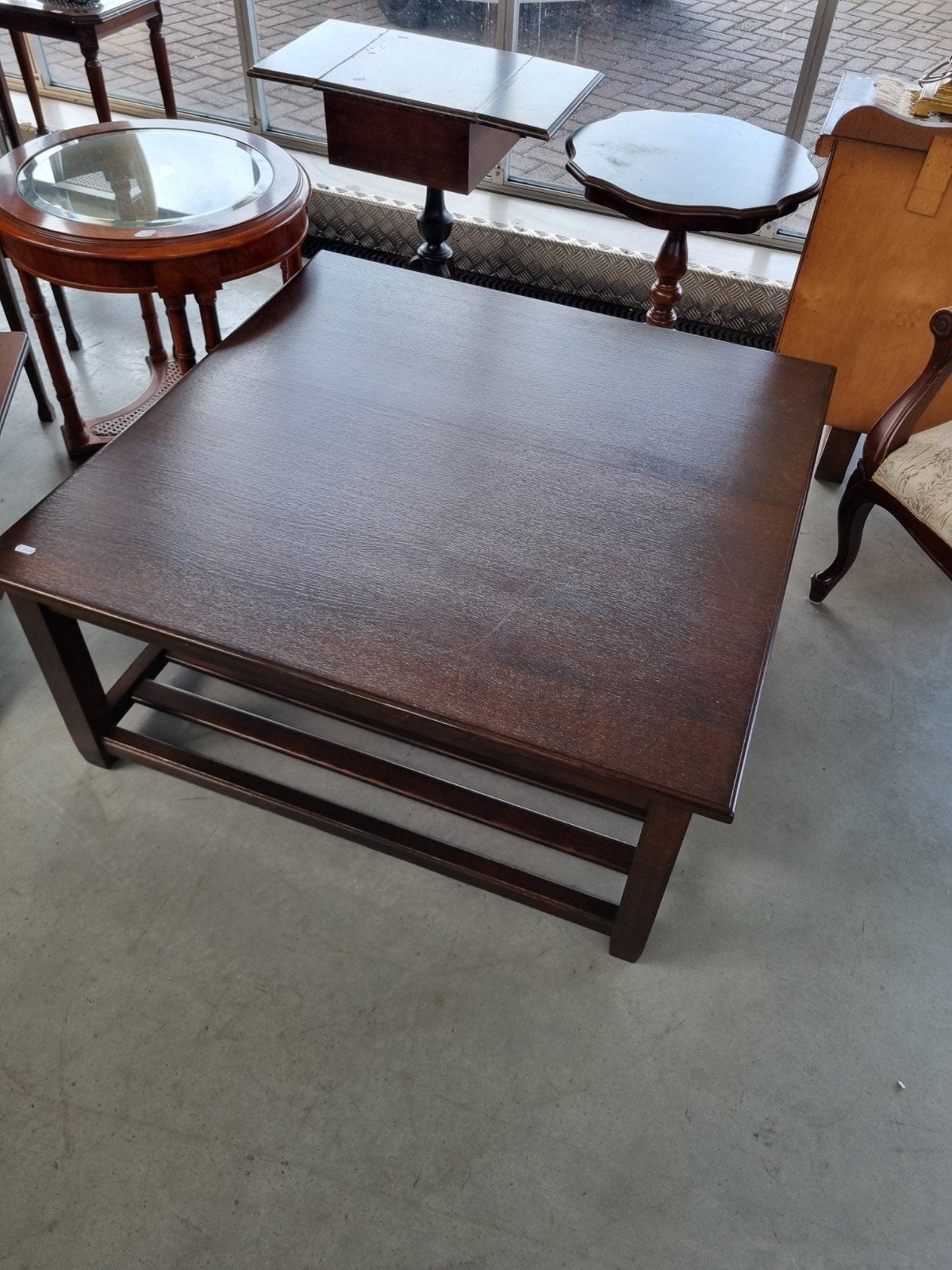 Salontafel 100x100x45 cm, Huis en Inrichting, Tafels | Salontafels, Gebruikt, 5 – 50, 100 tot 150 cm, 100 tot 150 cm, Vierkant