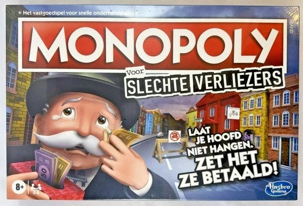Hasbro Monopoly voor slechte verliezers bordspel spel nieuw, Hobby en Vrije tijd, Gezelschapsspellen | Bordspellen, Coolsingel 104, 3011 AG Rotterdam, Netherlands
