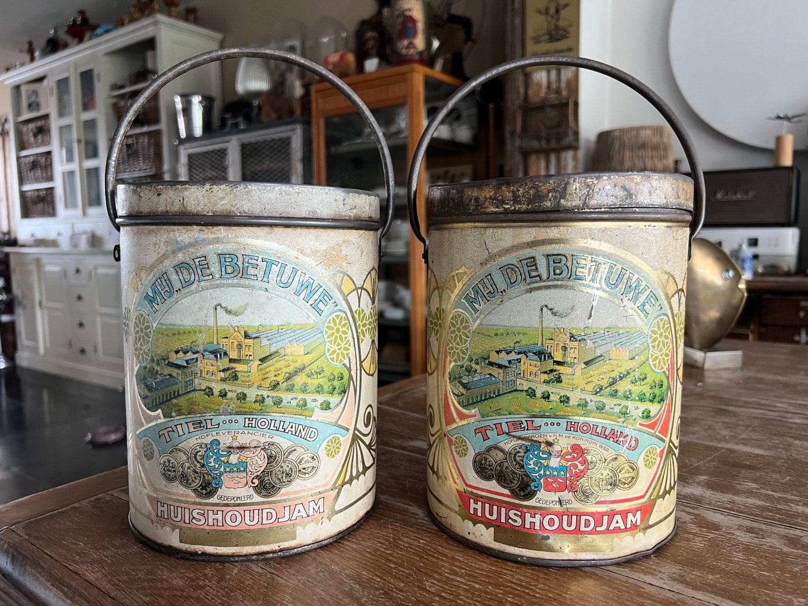 OUD BLIK HUISHOUDJAM, Ophalen of Verzenden, Gebruikt, Overige