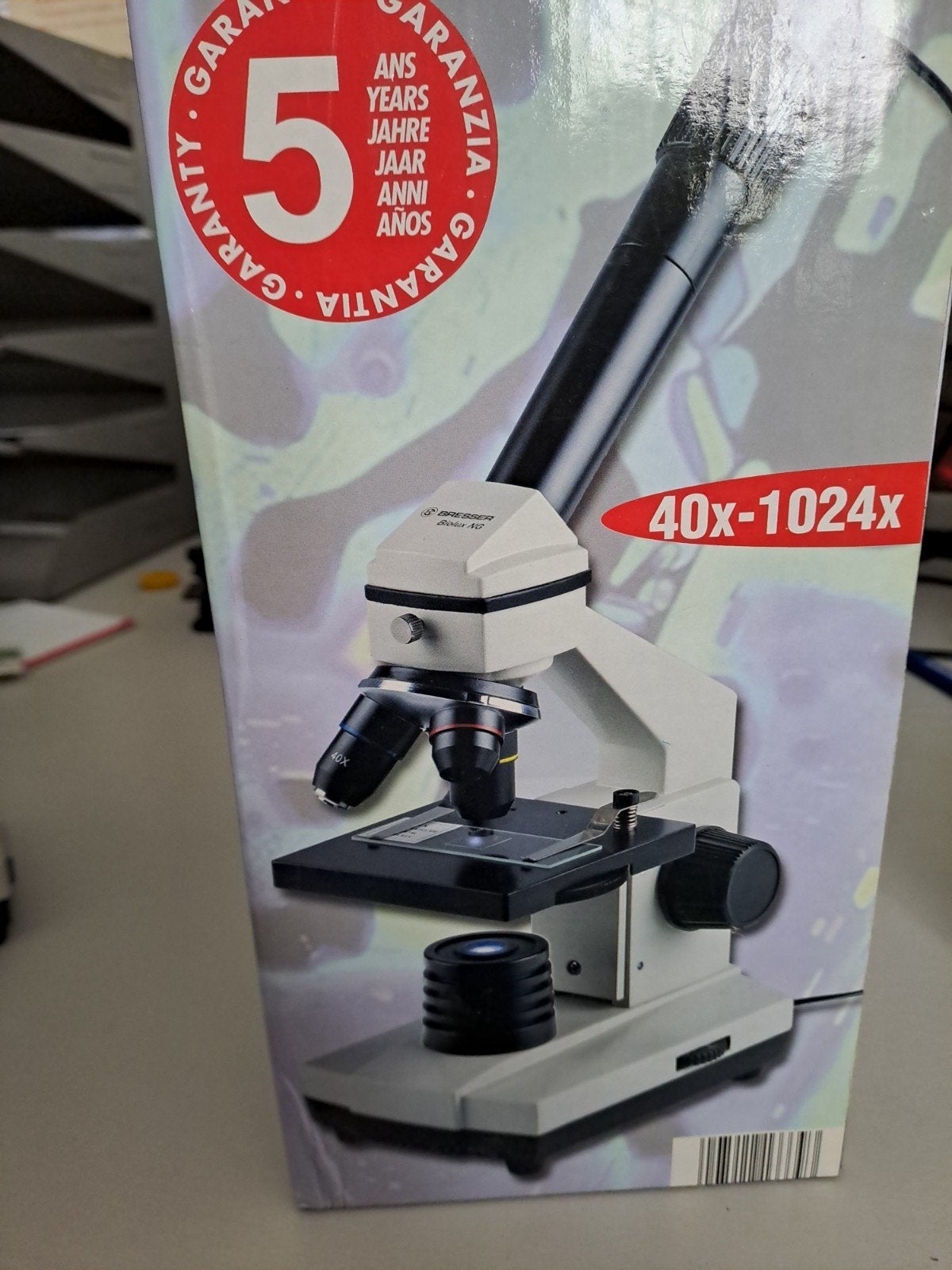 Bresser Biolux NG Microscoop 40x-1024x met PC-oculair, Ophalen of Verzenden, Zo goed als nieuw, 1000x of meer, Biologische microscoop