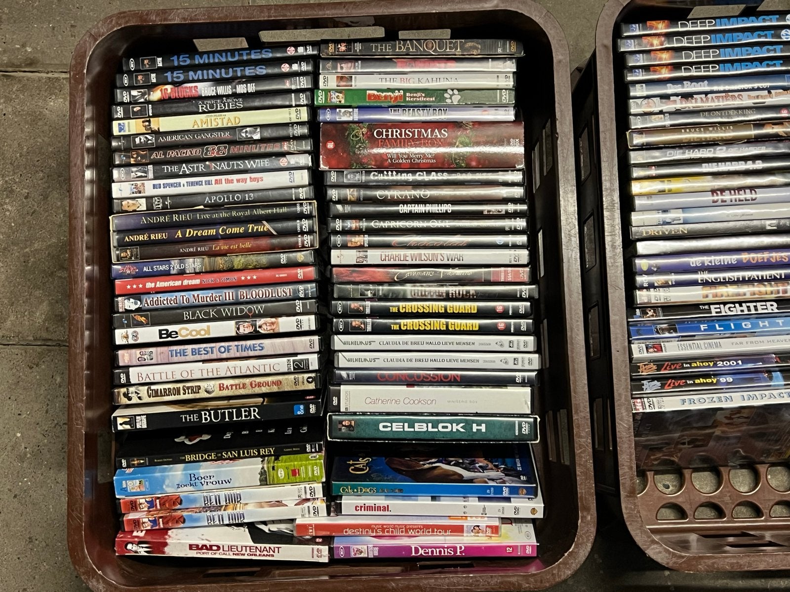 Partij diverse dvd-films - +/- 230 Actie, Drama, Komedie, Vanaf 12 jaar, Ophalen, Zo goed als nieuw, Overige genres