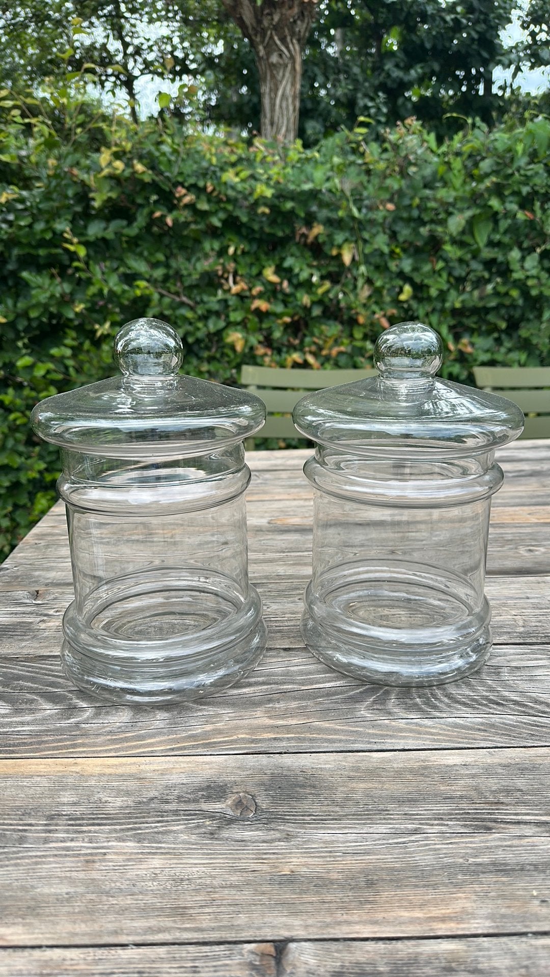 Glazen voorraadpotten, Huis en Inrichting, Ophalen, Zo goed als nieuw, Glas, Pot, Bus of Blik