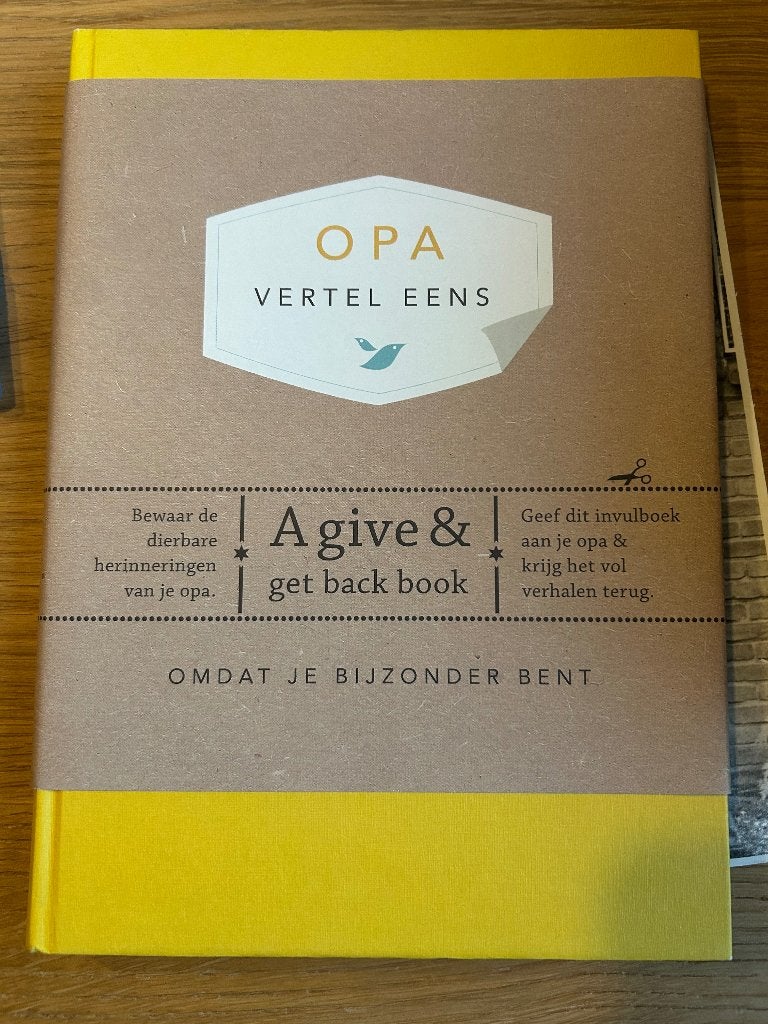 Opa vertel eens, Ophalen of Verzenden, Nieuw, Overige