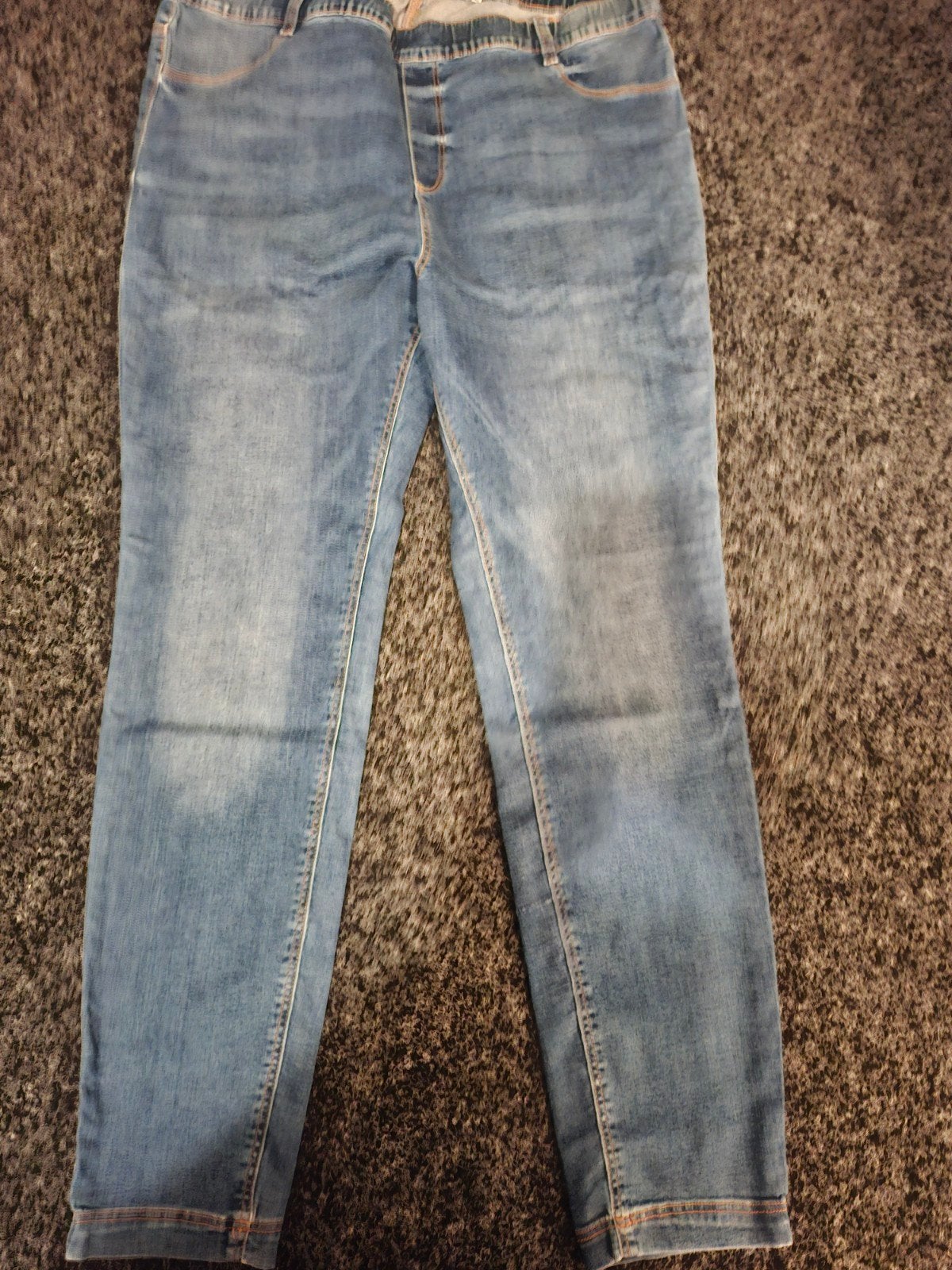 Spijker tregging, maat 50, Ophalen of Verzenden, Zo goed als nieuw, Blauw, Broek of Spijkerbroek