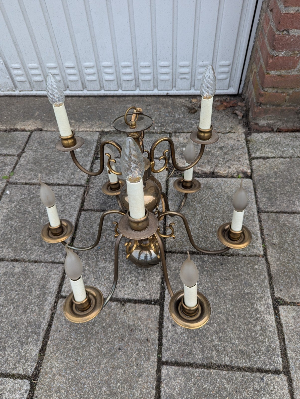 koperen kroonluchter, Huis en Inrichting, Lampen | Kroonluchters, Ophalen