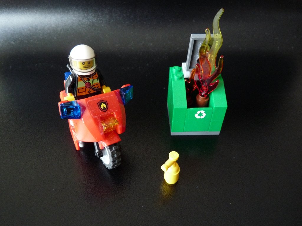 Lego 60000 brandweerman op motor, City, Lego, Ophalen of Verzenden, Zo goed als nieuw