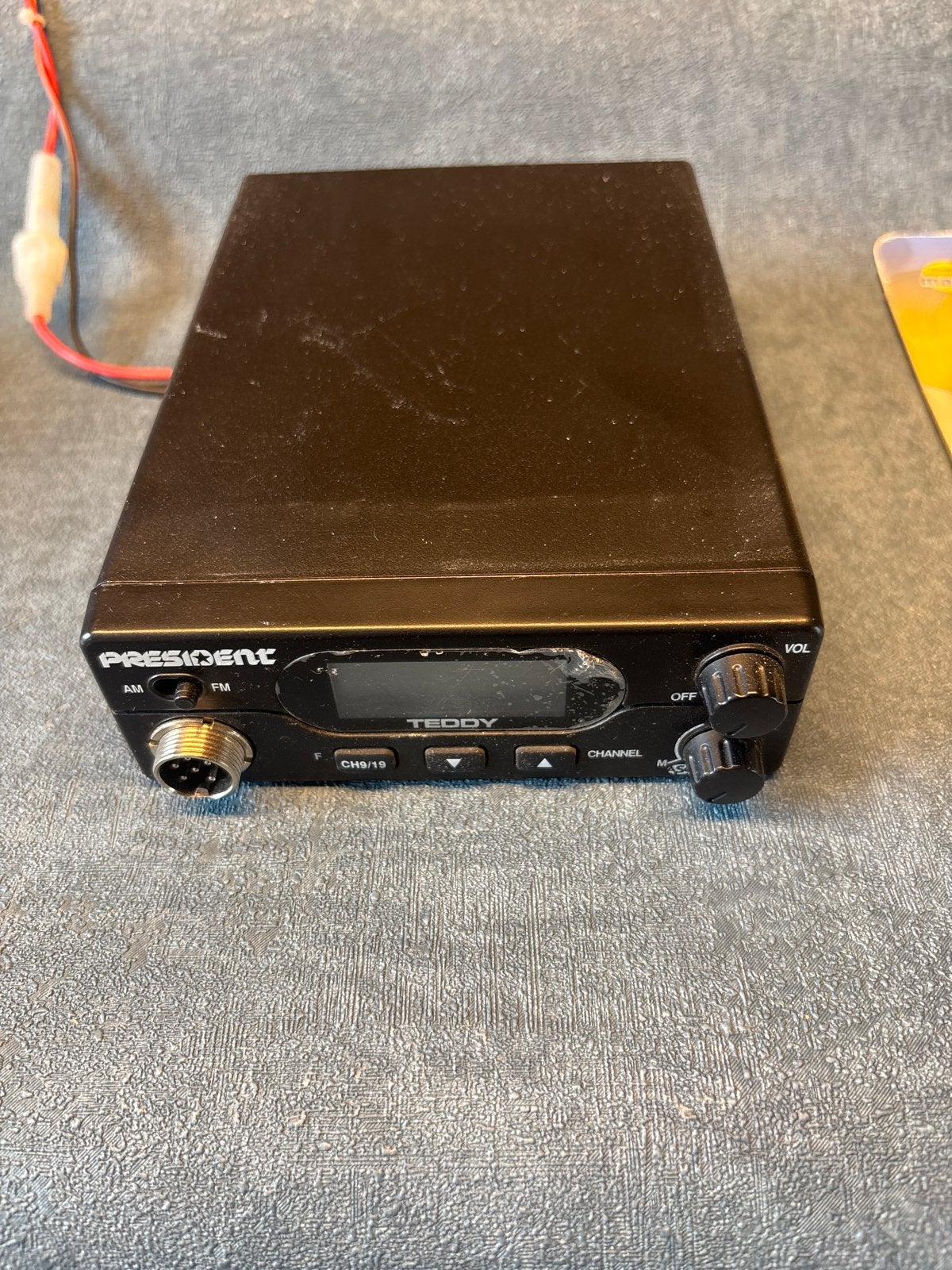 President Teddy CB-radio met Power Mike microfoon, Telecommunicatie, Ophalen of Verzenden, Gebruikt, 15 km of meer, Portofoon of Walkie-talkie
