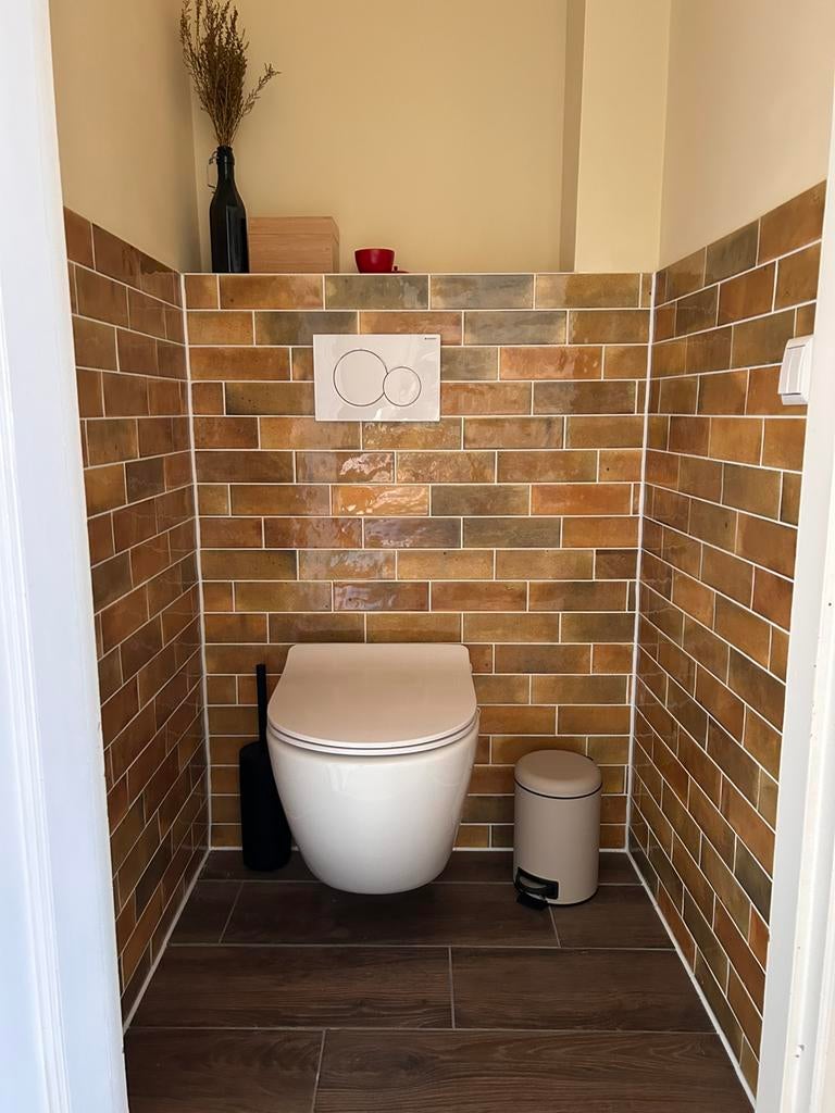 Handvorm wandtegels Hanoi Caramel – Nieuw in doos  -  3,5 m², Doe-het-zelf en Verbouw, Tegels, Ophalen, Nieuw, Minder dan 20 cm