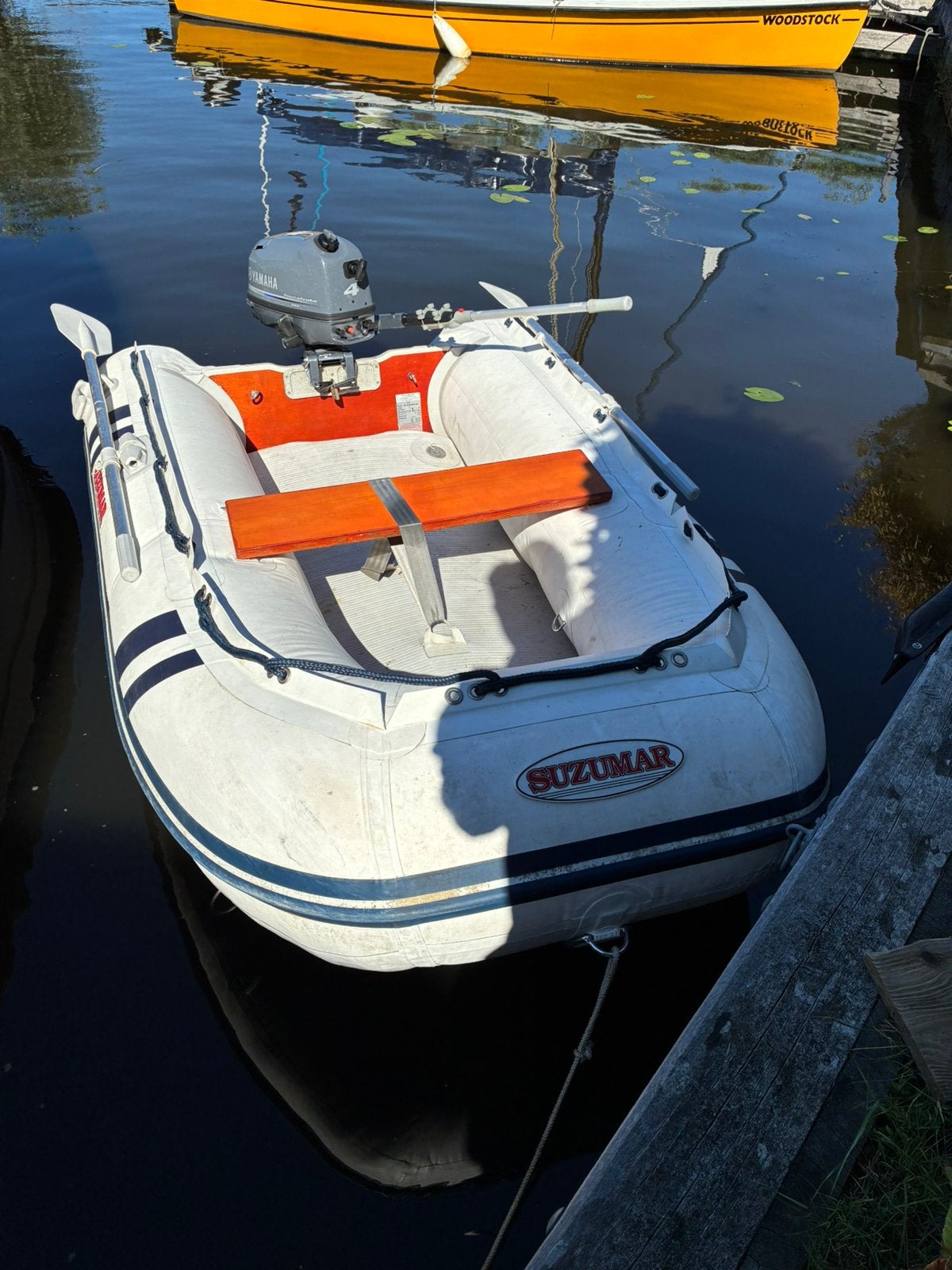 Rubberboot met 4pk yamaha, Watersport en Boten, Ophalen, Airdeck, Inclusief motor, Suzumar