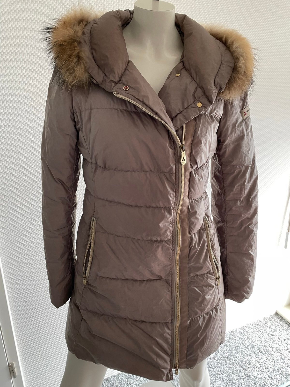Peuterey winterjas met mooie bontkraag maat it 44 nl 40, Kleding | Dames, Jassen | Winter, Maat 38/40 (M), Bruin, ., Ophalen of Verzenden