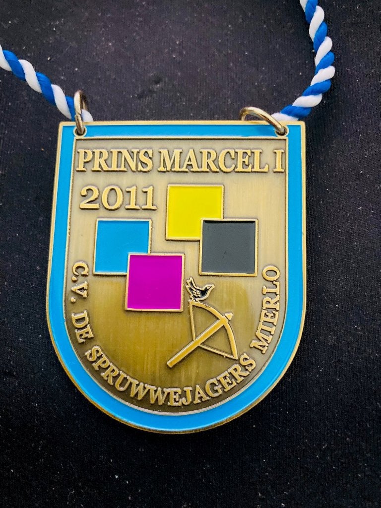 Carnaval onderscheidingen CV Spruwwejagers Mierlo (va 2011), Ophalen of Verzenden, Overige materialen, Nederland