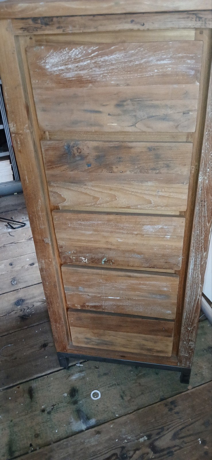 ladekast mango hout, Ophalen, Zo goed als nieuw