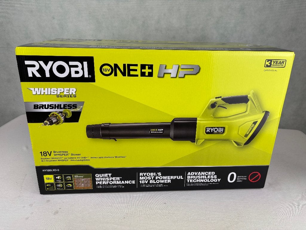 RYOBI ONE+ HP RY18BLXD-0 Brushless Whisper Bladblazer, Echtronic Industries GmbH, Nieuw, Ophalen of Verzenden, Max-Eyth-Straße 10 71364 Winnenden