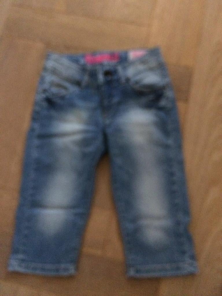 zgan Vingino capri spijkerbroek mt 122/128 (8y), Kinderen en Baby's, Kinderkleding | Maat 122, Broek, Meisje, Ophalen of Verzenden