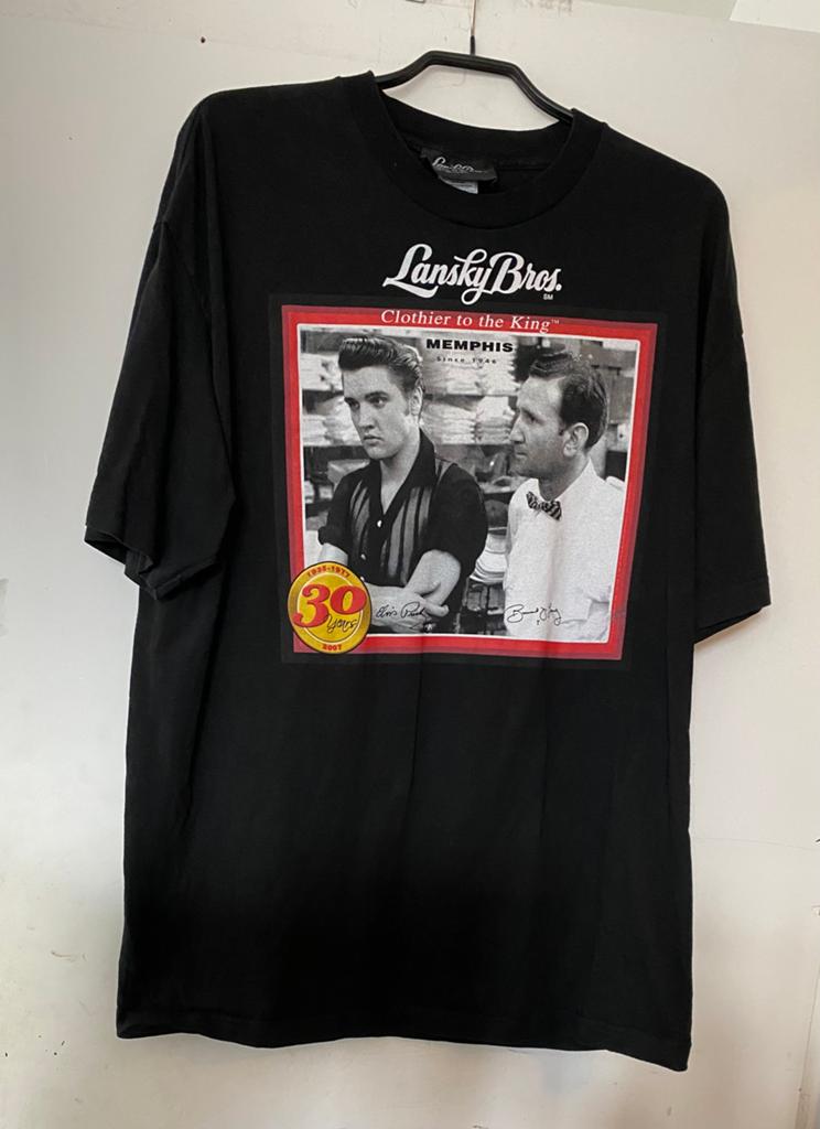 Elvis Presley shirt van Lansky Bros., USA, Zwart, Maat 56/58 (XL), Ophalen of Verzenden