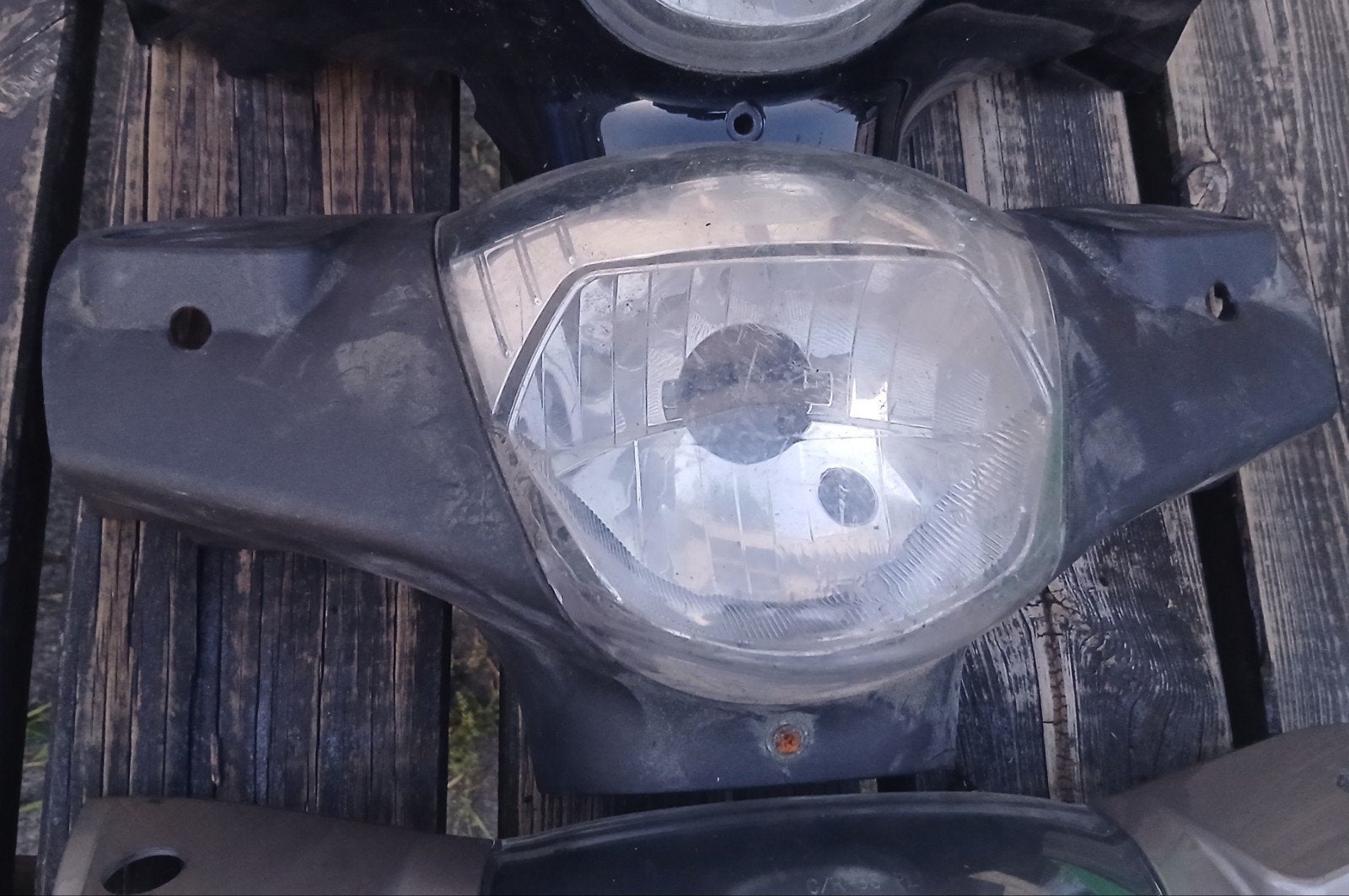 la souris city s stuurkap grijs zilver met koplamp, Ophalen of Verzenden, Gebruikt, Koplamp, Overige merken