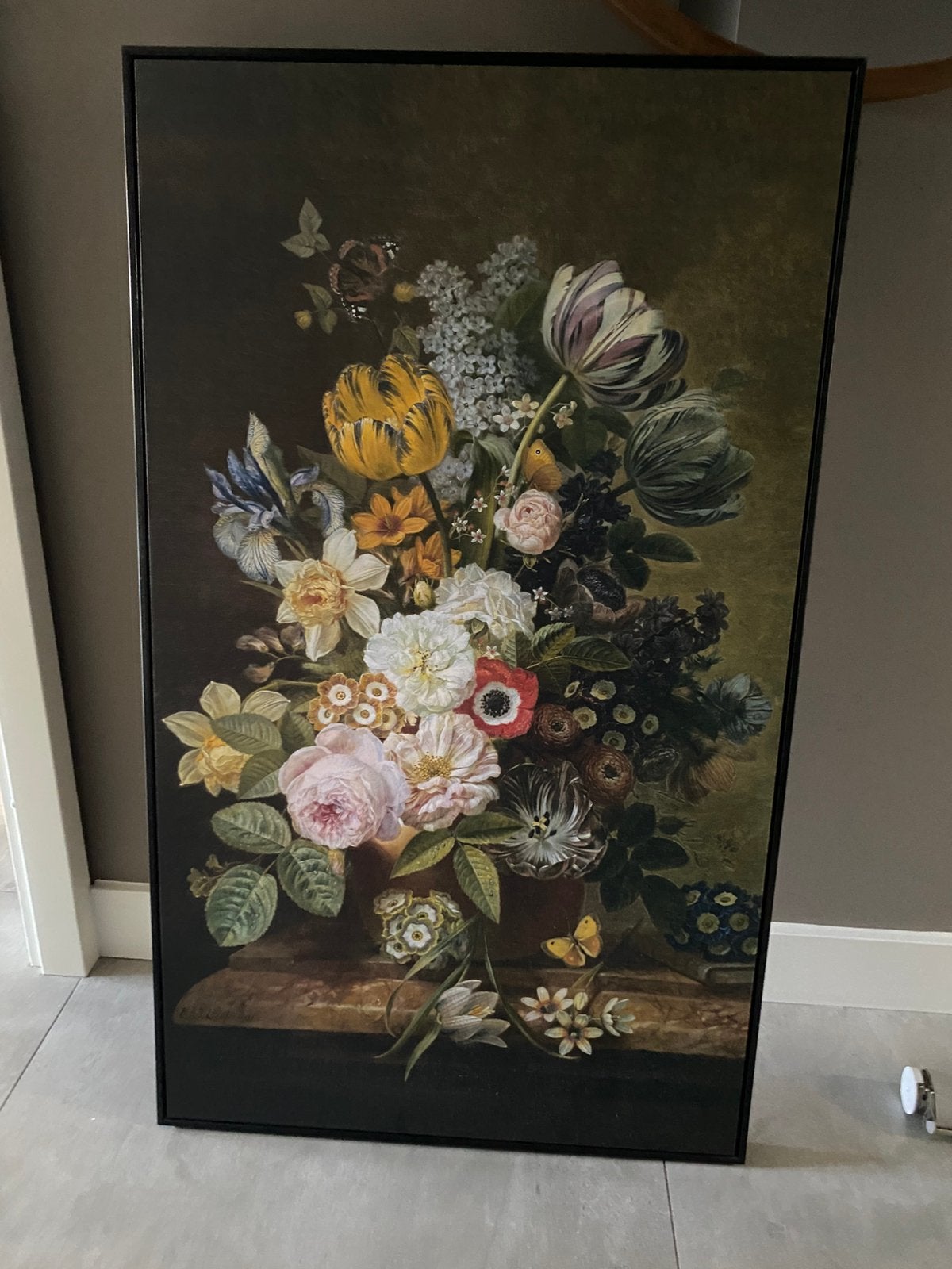 Stilleven bloem, Ophalen, Zo goed als nieuw, Minder dan 50 cm, Schilderij