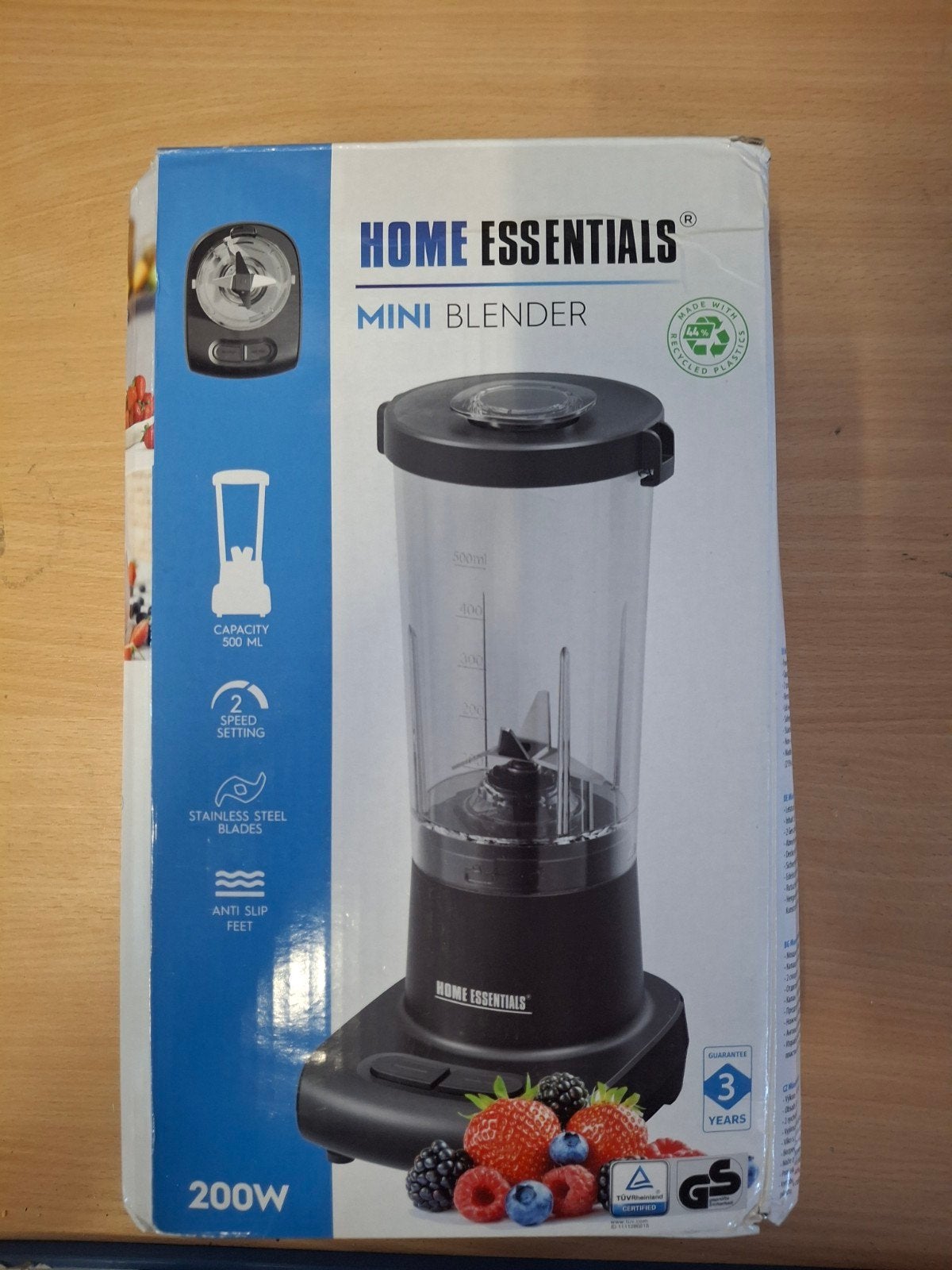 Home Essentials Mini Blender 200W - Nieuw in doos, Witgoed en Apparatuur, Blenders, Nieuw, Blender, Ophalen of Verzenden