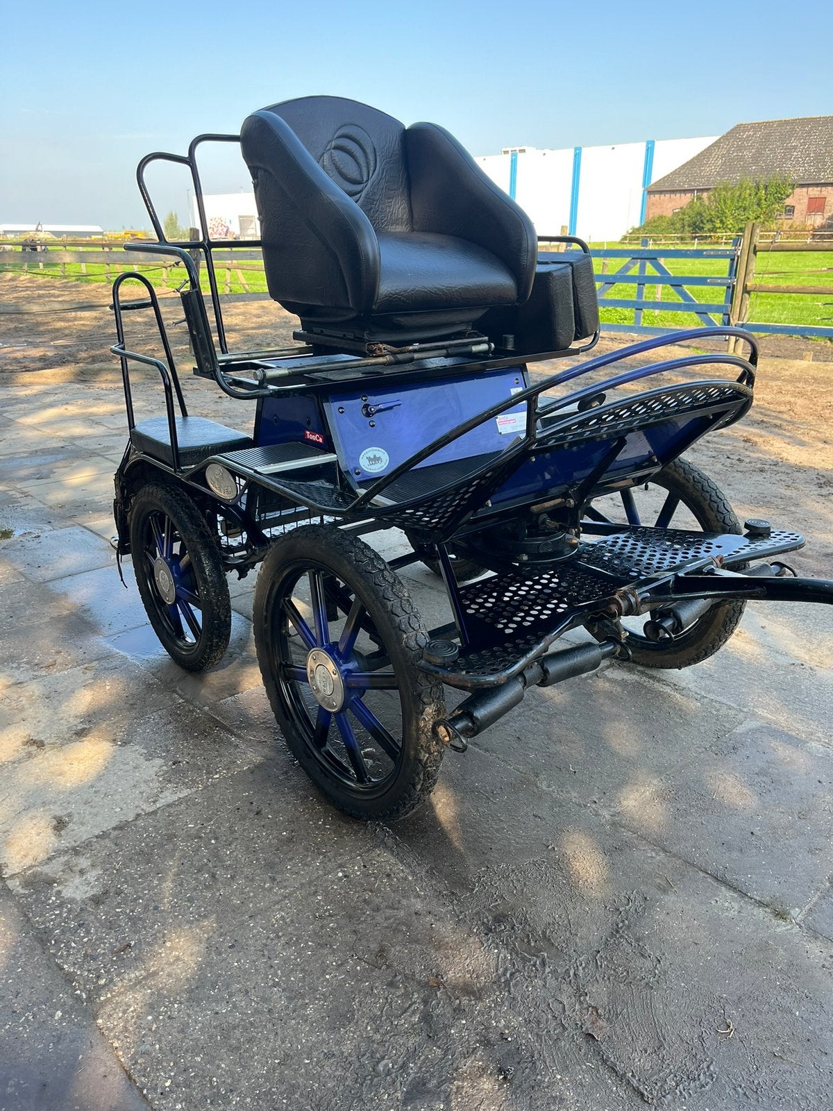 Marathonwagen voor Shetlanders of kleine pony, Zo goed als nieuw, Marathonwagen, Pony