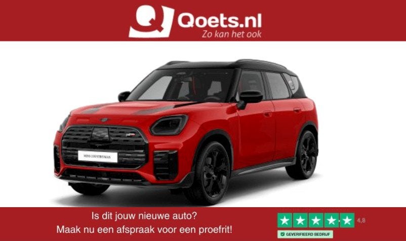 MINI Countryman SE ALL4 John Cooper Works L Glazen panoramad, Auto's, Automaat, Dealer onderhouden, Countryman, Met garantie (alle)