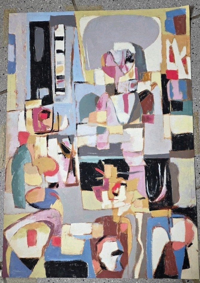 Abstract Kunstwerk '65 - Levendige Kleuren, Ophalen