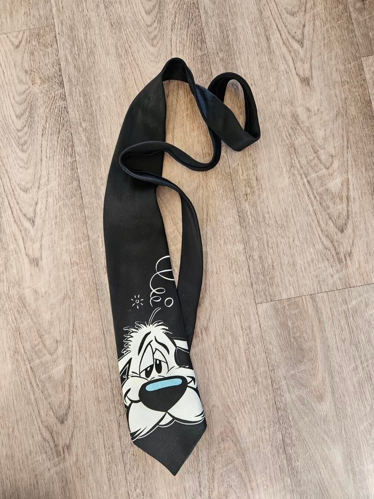 Stropdas met Idefix, Ophalen of Verzenden, Zo goed als nieuw, Zwart