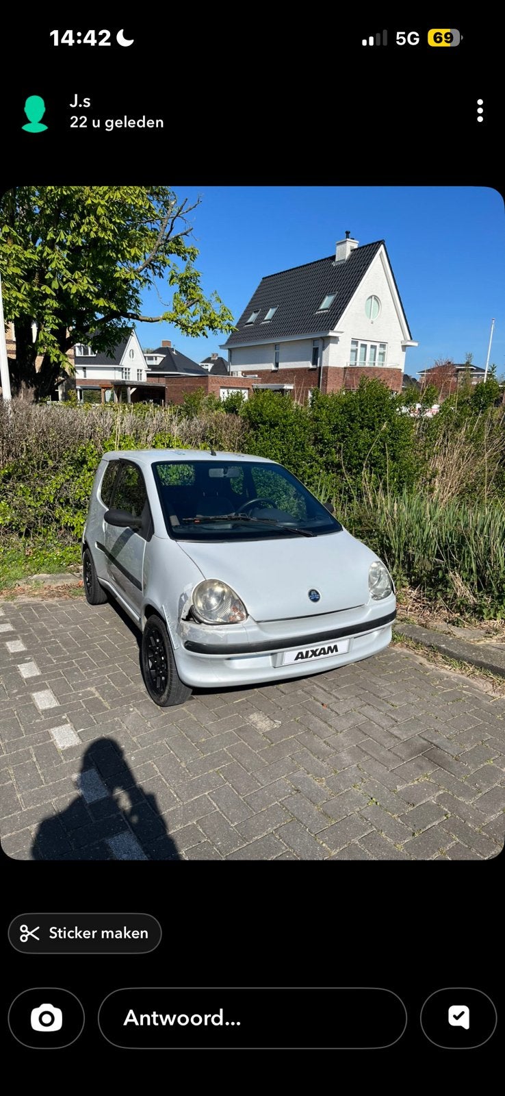 Aixam 500.4 diesel brommobiel, Fietsen en Brommers, Ophalen, Zo goed als nieuw, Overige merken