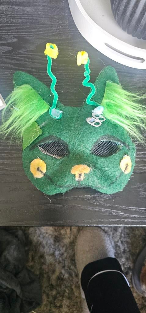 Zelfgemaakte Therian Masker, Ophalen of Verzenden, Nieuw, Knutselwerk