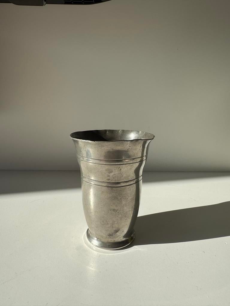 Vintage Nederlands Tinnen Object - Art Deco/Bauhaus Stijl, Ophalen of Verzenden