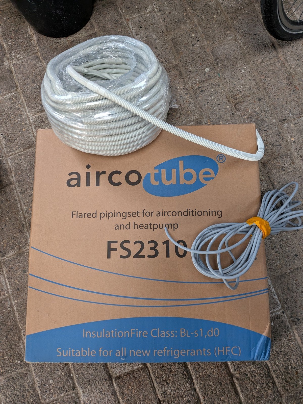 Airco aansluitset 10 meter -leiding 1/4 3/8 -snoer -afvoer, Ophalen of Verzenden, Nieuw, Wandairco