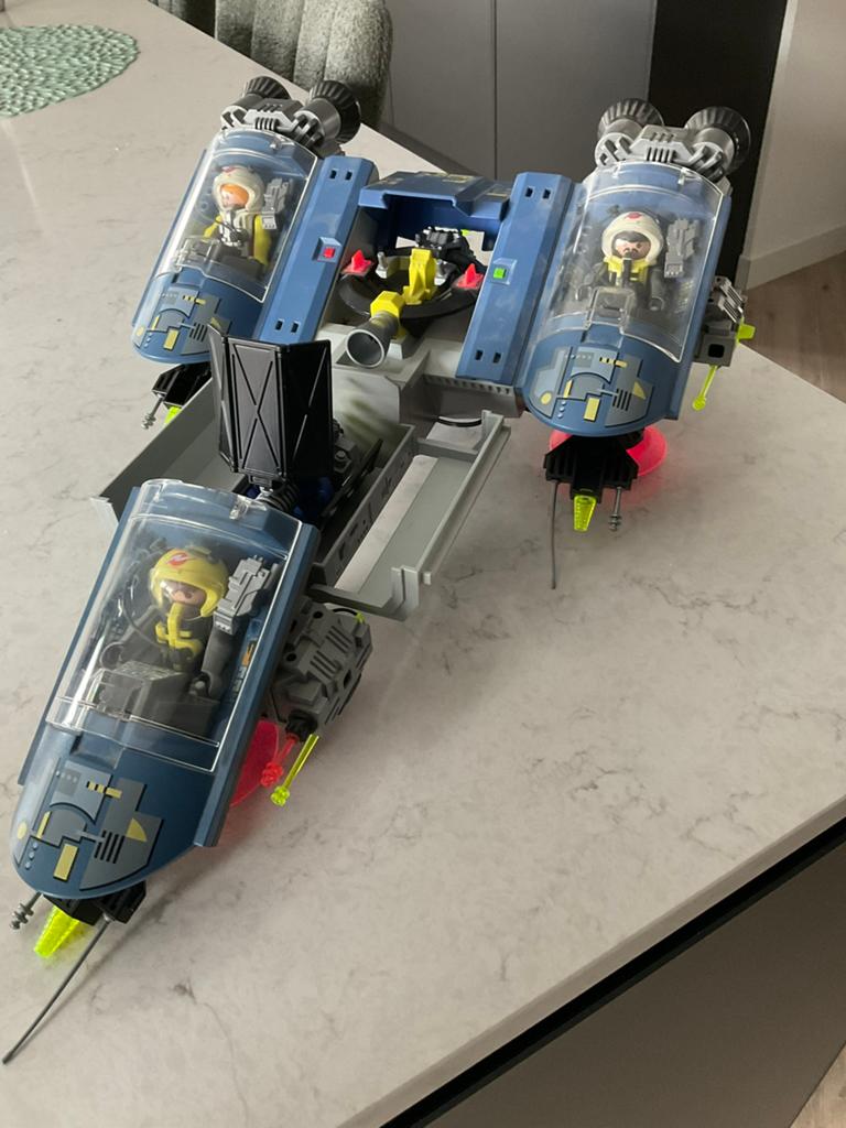 Ruimte schip playmobil met licht, Ophalen of Verzenden, Gebruikt