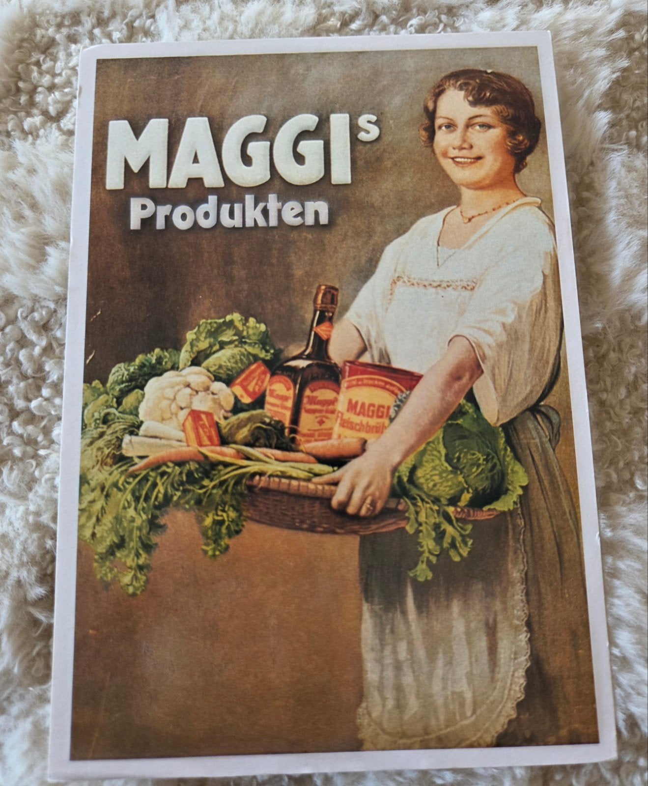 Vintage Maggi Producten Reclame Ansichtkaart, Verzamelen, Verzenden, 1980 tot heden, Ongelopen, Overige thema's