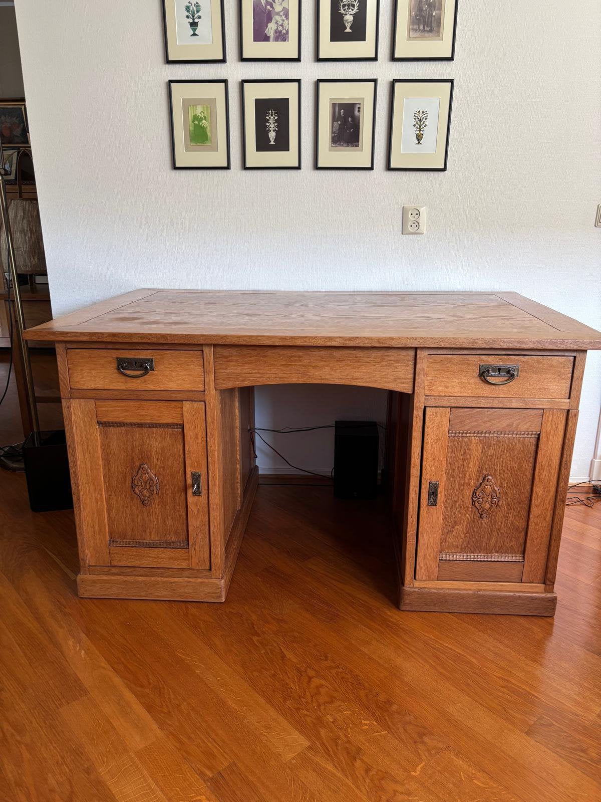 Vintage eiken Notarisbureau, Antiek en Kunst, Ophalen