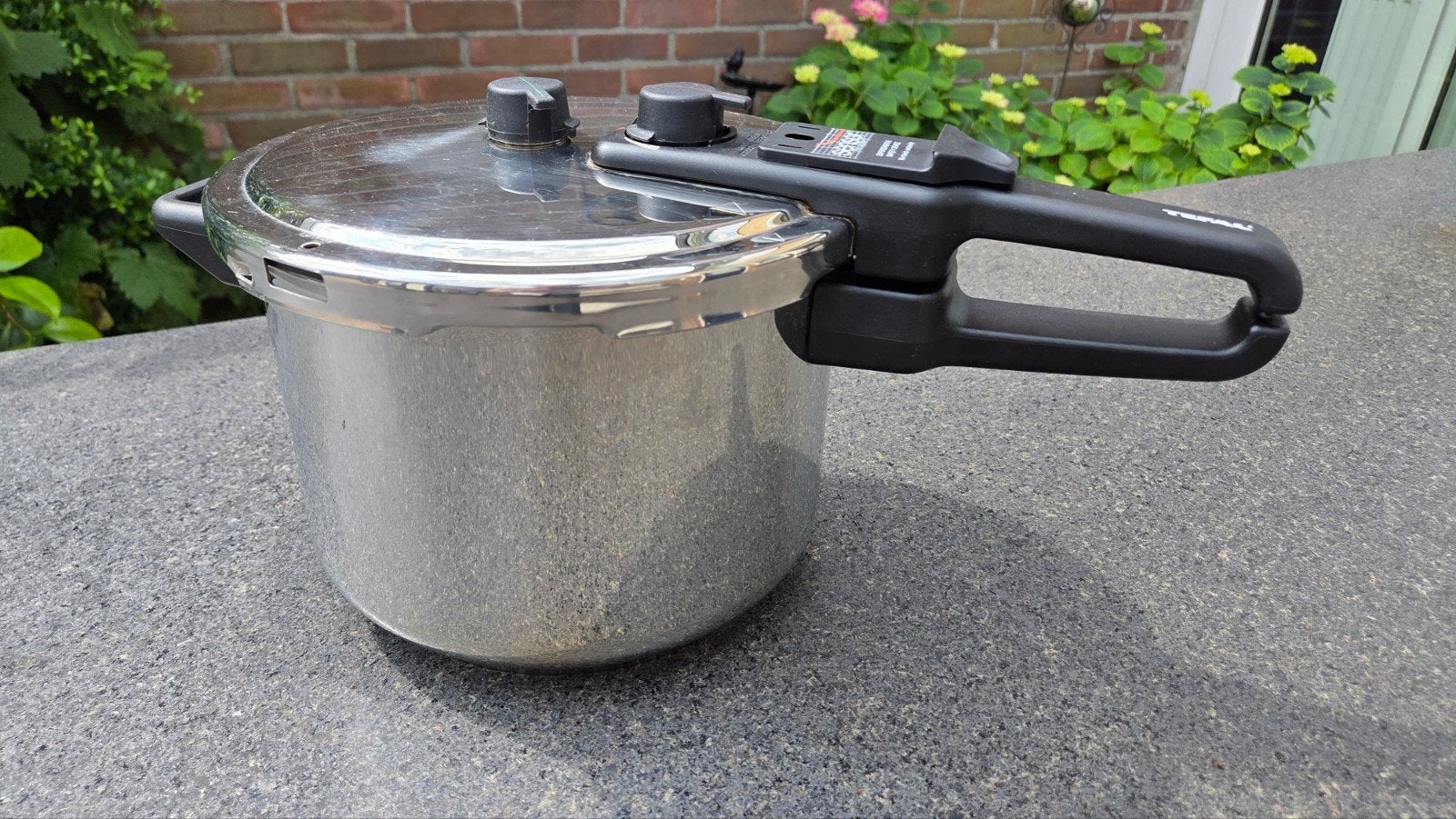 Tefal Snelkookpan 6L - RVS met stoommandje, Kookpan of Snelkookpan, Gebruikt, Inductieplaat, Ophalen of Verzenden