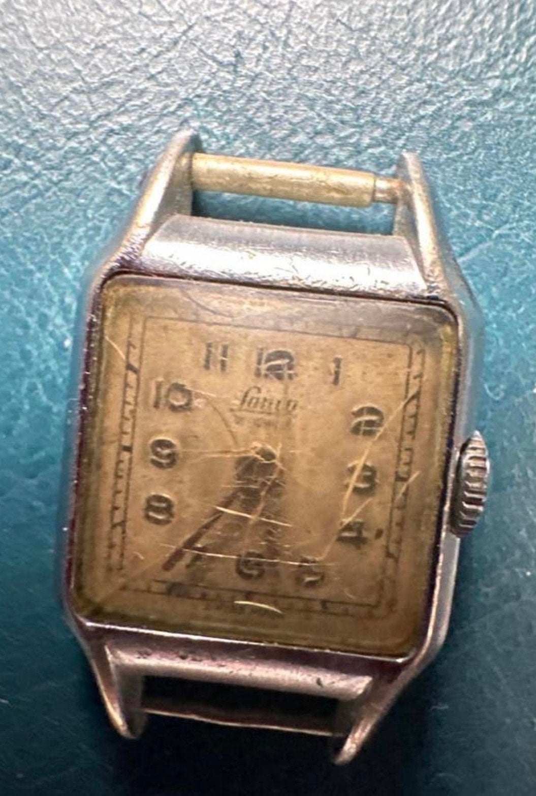 Vintage Lanco Swiss Made Dames Polshorloge - Uraniumglas?, Overige merken, Overige materialen, Polshorloge, 1930 tot 1960
