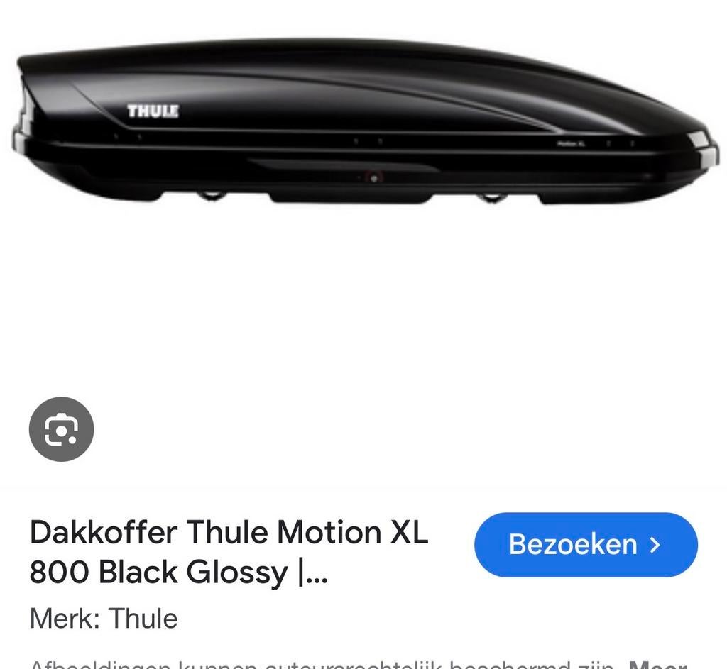 Thule Motion XT XL 800 Dakkoffer (460liter) met dakdragers, Ophalen of Verzenden, Gebruikt