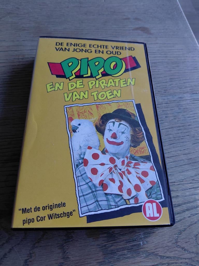 Pipo de Clown - De Piraten van toen videoband., Gebruikt, Alle leeftijden, Kinderprogramma's en -films, Overige typen